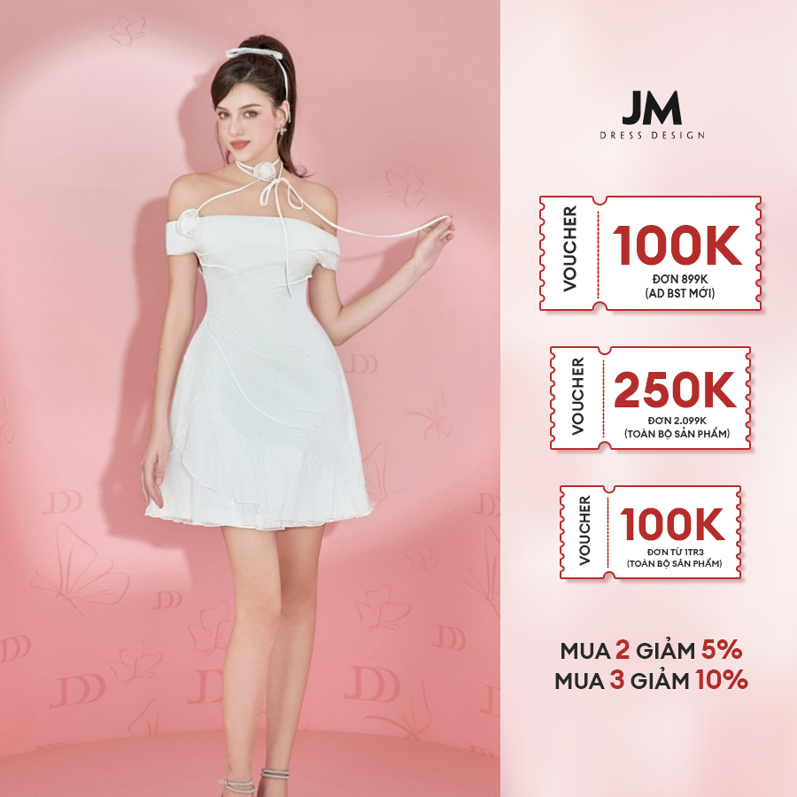 Đầm thiết kế JM Dress Design bấu mí đuôi cá 1P34.2311PL