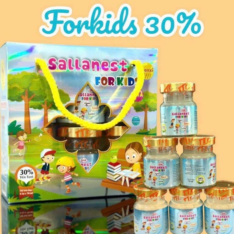 Yến xách Sallanest đông trùng, đường phèn, cho bé