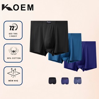 Quần sịp nam dáng trunk 100%cotton kháng khuẩn koem ko34