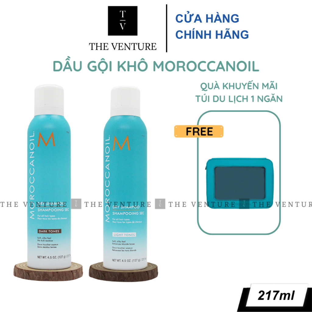 Dầu Gội Khô Moroccanoil Light Tones Dành Cho Tóc Sáng Màu Chính Hãng 217ml