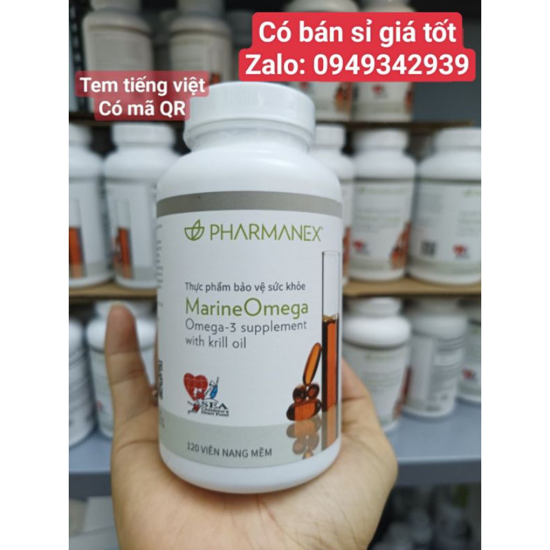 viên uống Dầu cá Omega 3 Nuskin Marine Tem tiếng việt.