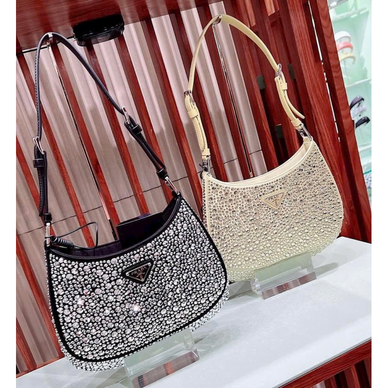 TÚI PRADA ĐÍNH ĐÁ