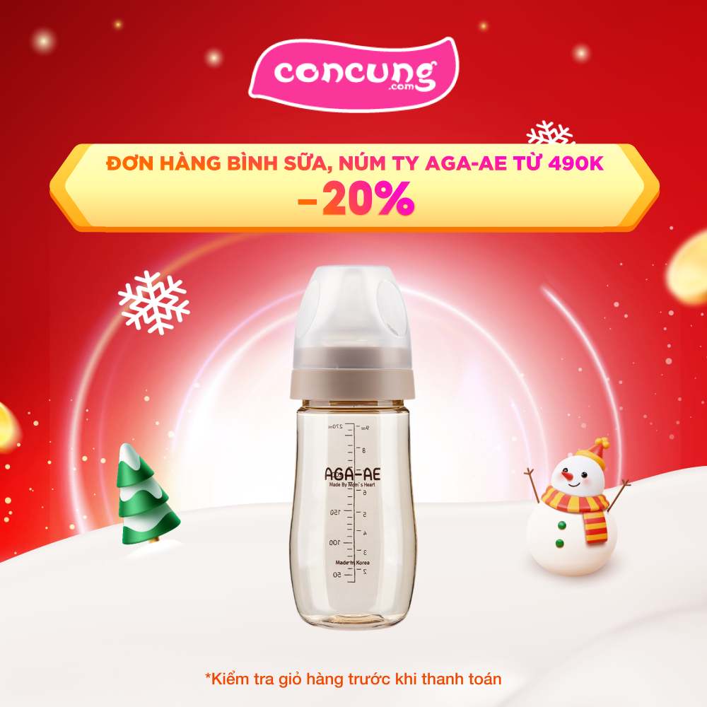 Bình sữa PPSU Aga-ae 270ml (Beige)