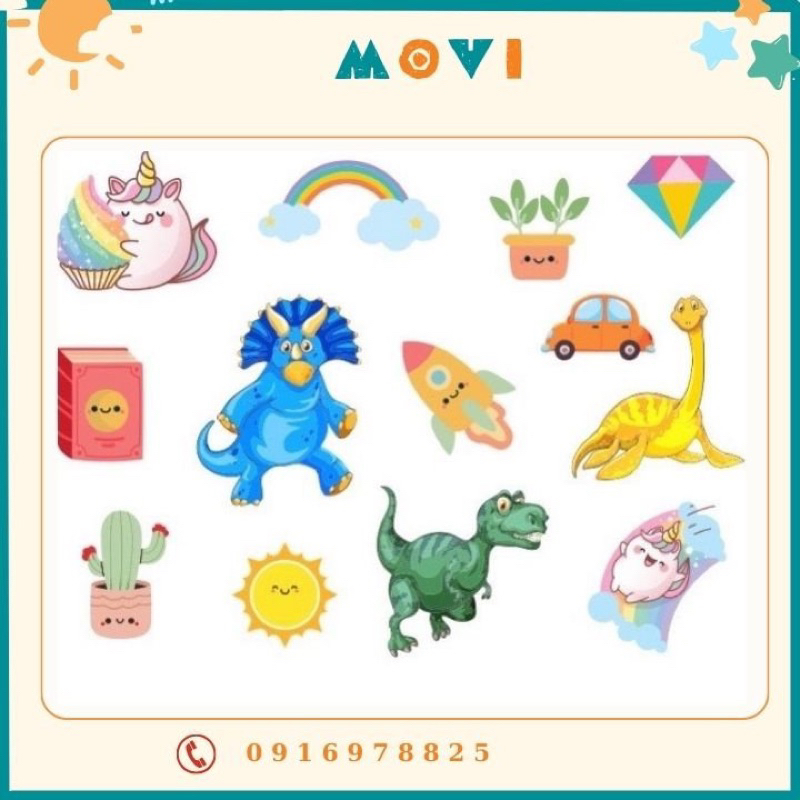 Sticker dán dễ thương cho bé