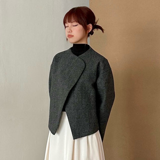  Áo khoác dạ nữ dáng lửng hai lớp gấm vóc - áo “ấm” 