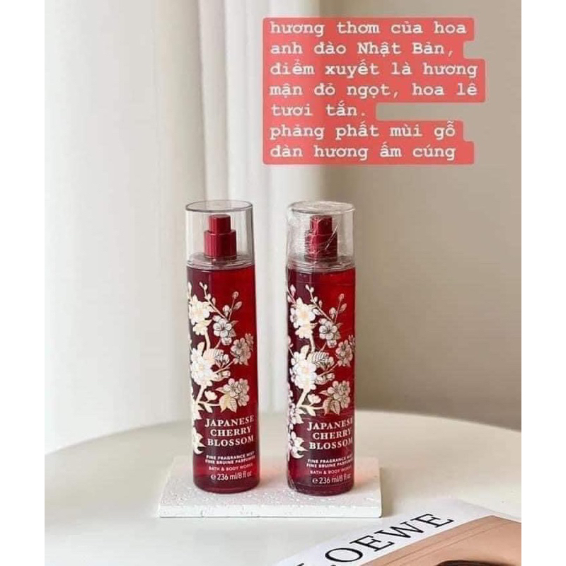 Xịt thơm body mist BBW Bath & Body Works