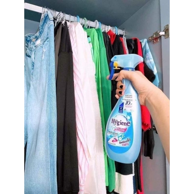 Nước xịt ủi thơm quần áo Thái Lan Hygiene chai 550ml