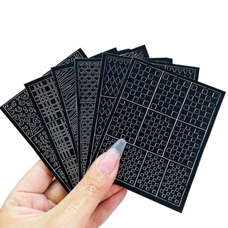 Sticker ombre kẻ caro/ Sticker ombre kẻ caro/ Sticker ombre da báo/ sticker ombre ngựa vằn