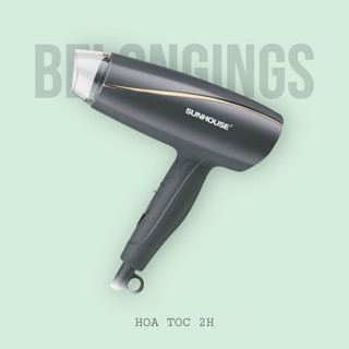 Máy sấy tóc Sunhouse SHD2306 màu đen, máy sấy công suất 1200w, sấy khô nhanh
