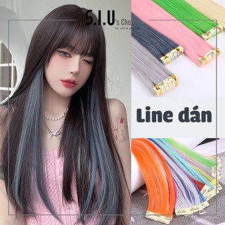 Tóc giả highlight dán giống tóc thật dài 65cm siuschoice