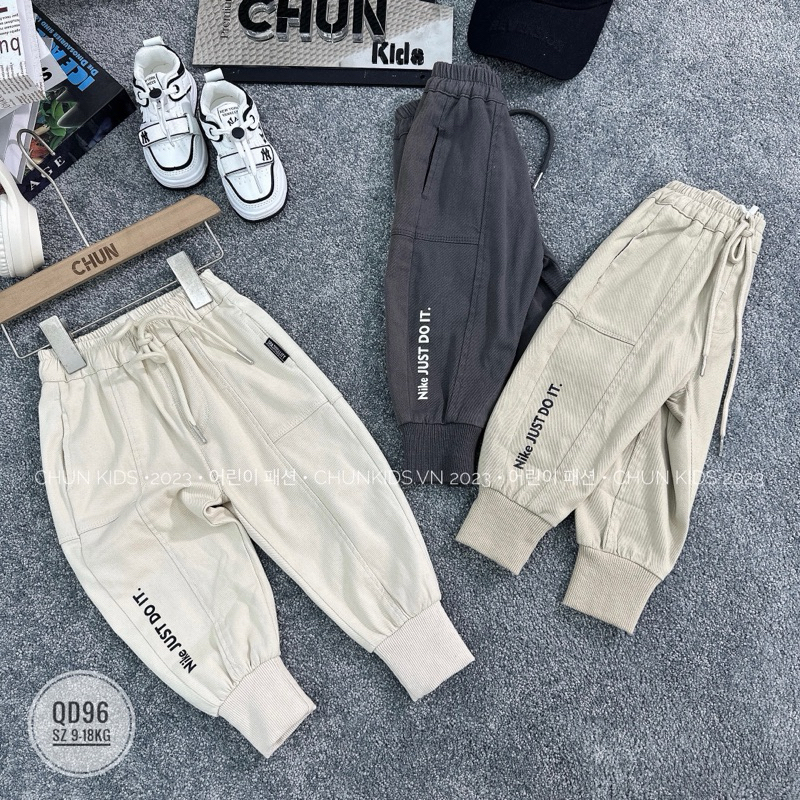QD96 - QUẦN kaki jogger Nike JUST DO IT - 61828 cho Bé
