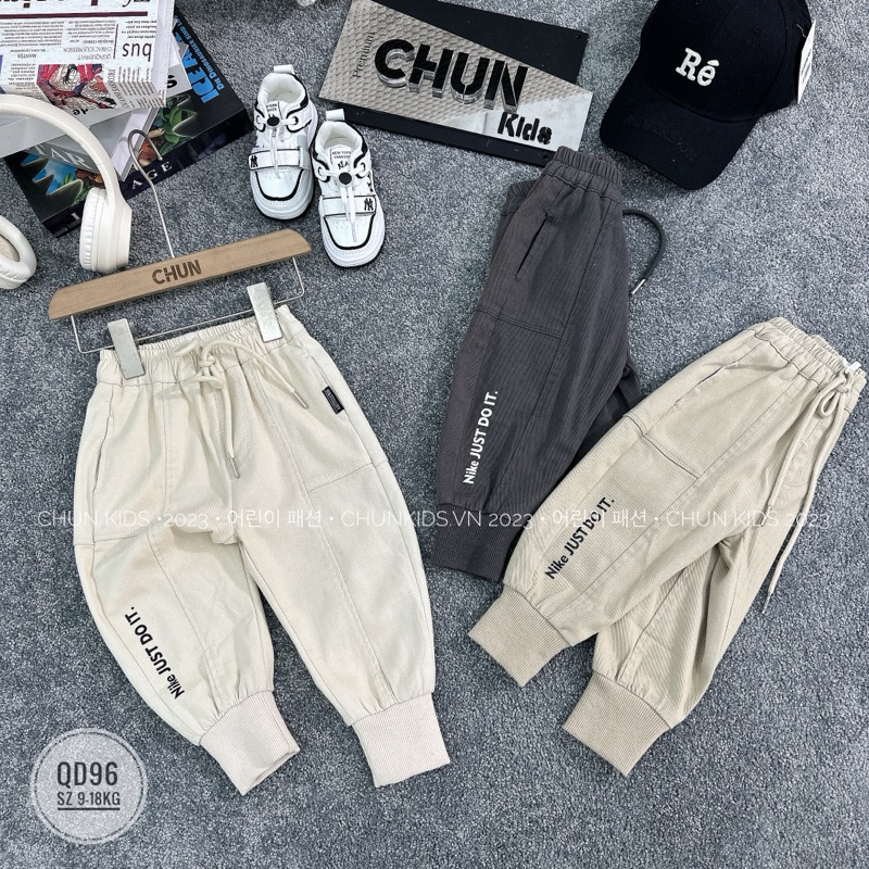 QD96 - QUẦN kaki jogger Nike JUST DO IT - 61828 cho Bé