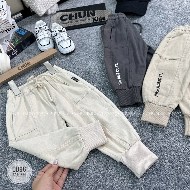 QD96 - QUẦN kaki jogger Nike JUST DO IT - 61828 cho Bé