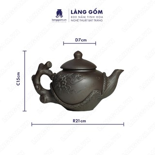 Nắp ấm, nắp bình trà (bán lẻ) - Nắp ấm trà thay thế (không bao gồm bình) - Gốm sứ Bát Tràng - LÀNG GỐM