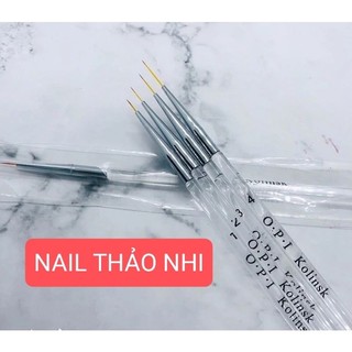Cọ nét kolinsky usa cán trong opi, cọ vẽ nét nail thao nhi