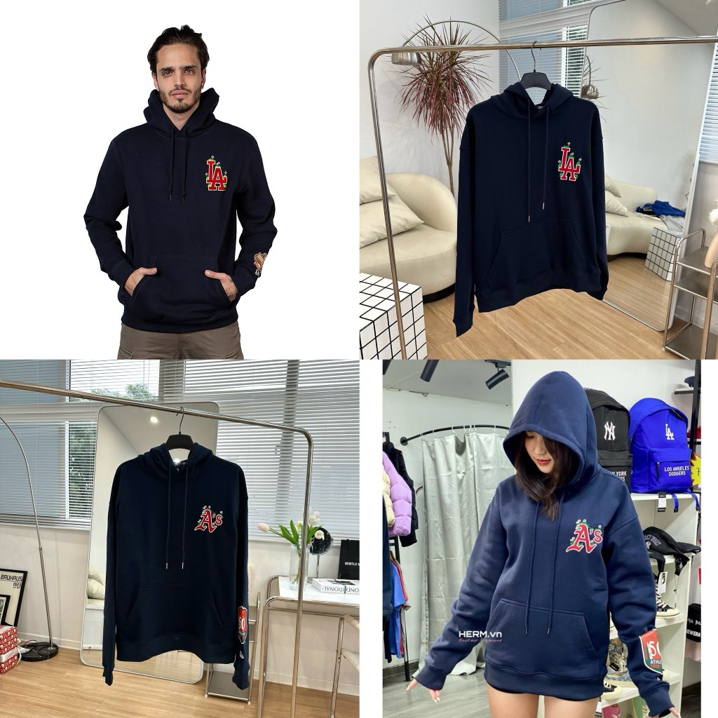 Hoodie Newera 2 mẫu logo chất nỉ bông siêu ấm, Full bọc tag Unisex Nam/Nữ