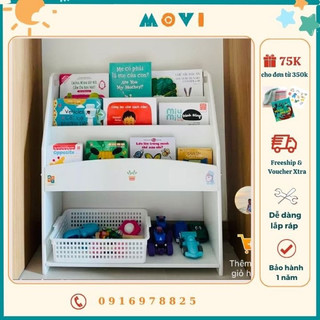 Kệ sách cho bé, kệ sách kết hợp kệ đồ chơi cho bé KS01