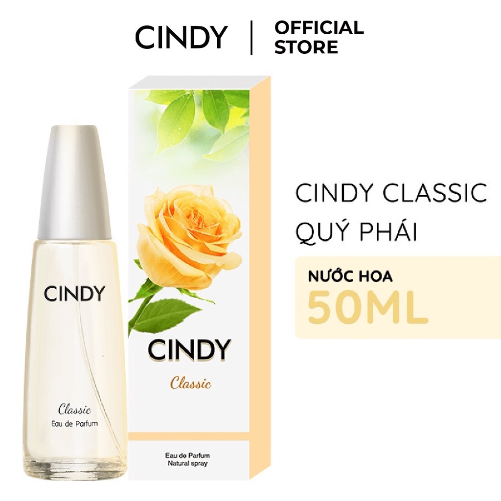 [HB GIFT] Nước hoa nữ Cindy Classic mùi hương cổ điển mê hoặc 50ml