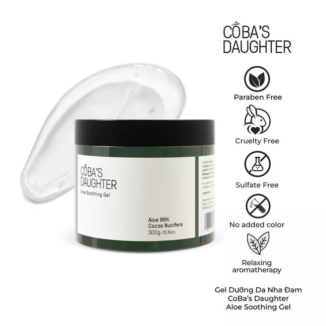Combo Gel Dưỡng Da Nha Đam và Tẩy Tế Bào Chết Toàn Thân Hương Matcha CoBa’s Daughter