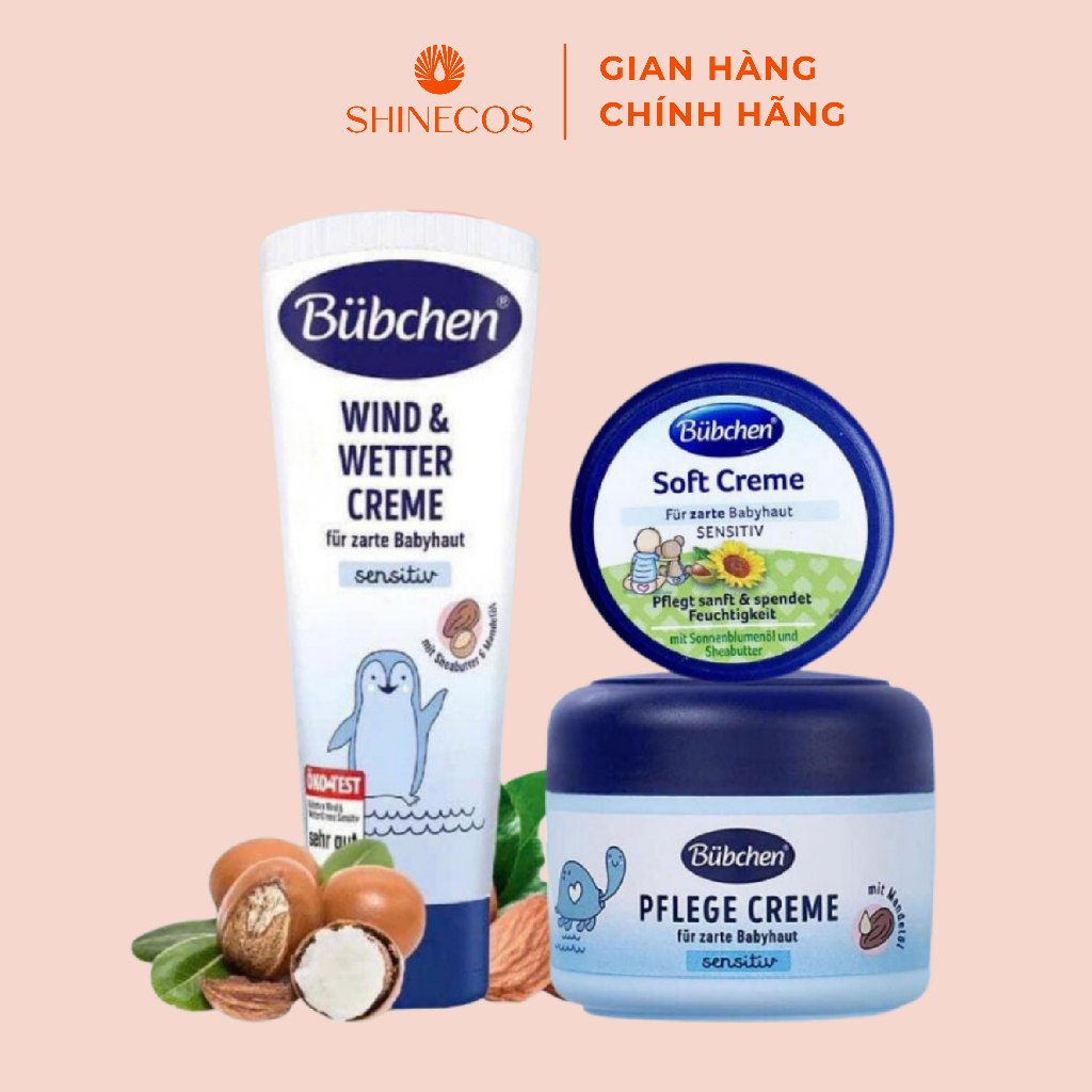 Kem nẻ Bubchen kem dưỡng ẩm da mặt body toàn thân buchen Đức an toàn cho da em bé da nhạy cảm
