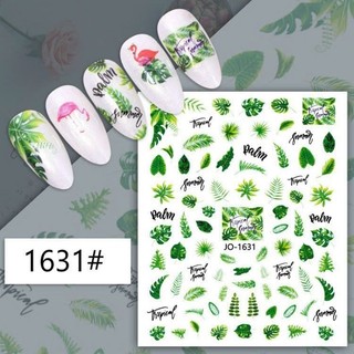 Sticker hoa lụa 3d dán móng/ Sticker hoa hồng dân móng/ Sticker lá phong dán móng