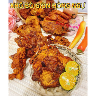 KHÔ BÒ GIÒN HỒNG NGỰ ( VỤN TO  )- HỦ PET 200gr