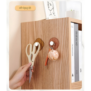 Set 4 móc dán treo tường ECOCO đa sắc trong suốt chịu lực, chống nước cao cấp, dính siêu chắc mẫu mới E2385