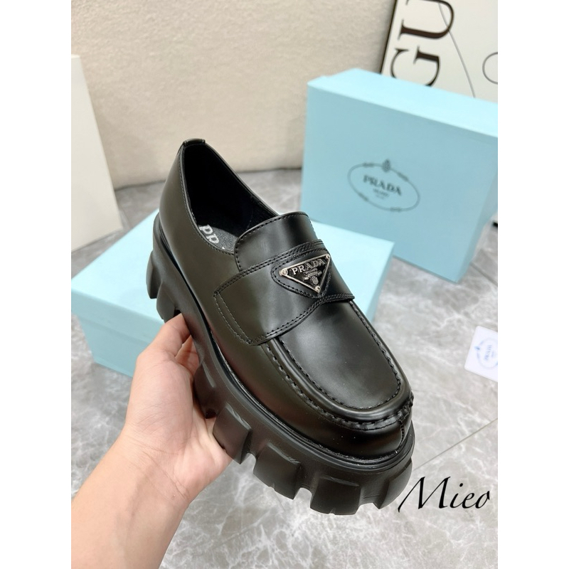 Giày moca prd tag đồng mũi trong đế răng cưa cao fullbox