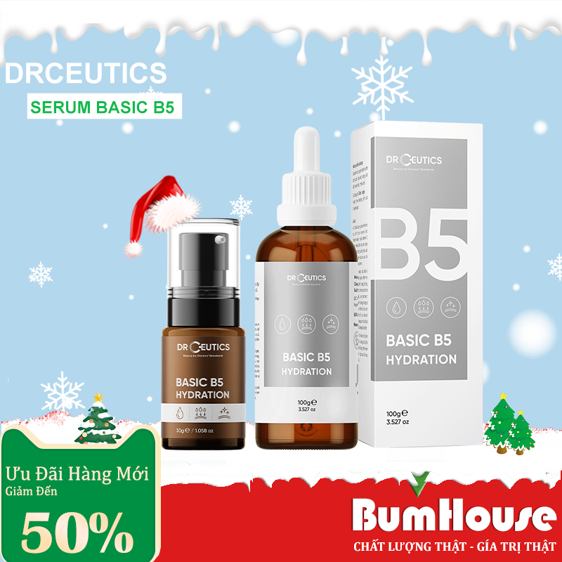DRCEUTICS Tinh Chất B5 Basic Hydration 5% DrCeutics Cho Da Dầu Mụn (30ml)