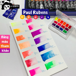 [t15l11] Màu nước Paul Rubens Opera 14 màu 5ml