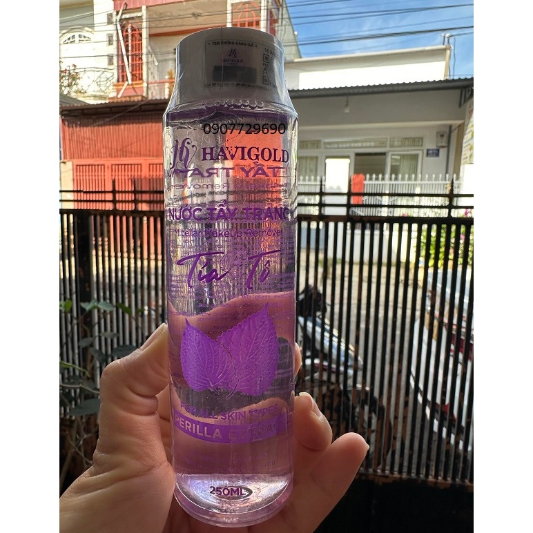 Nước tẩy trang tía tô HAVIGOLD 250ml