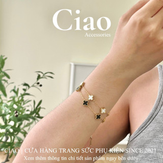 [HOẢ TỐC 1H] Vòng tay/ Lắc tay titan không đen gỉ thiết kế sang trọng Ukina Ciao