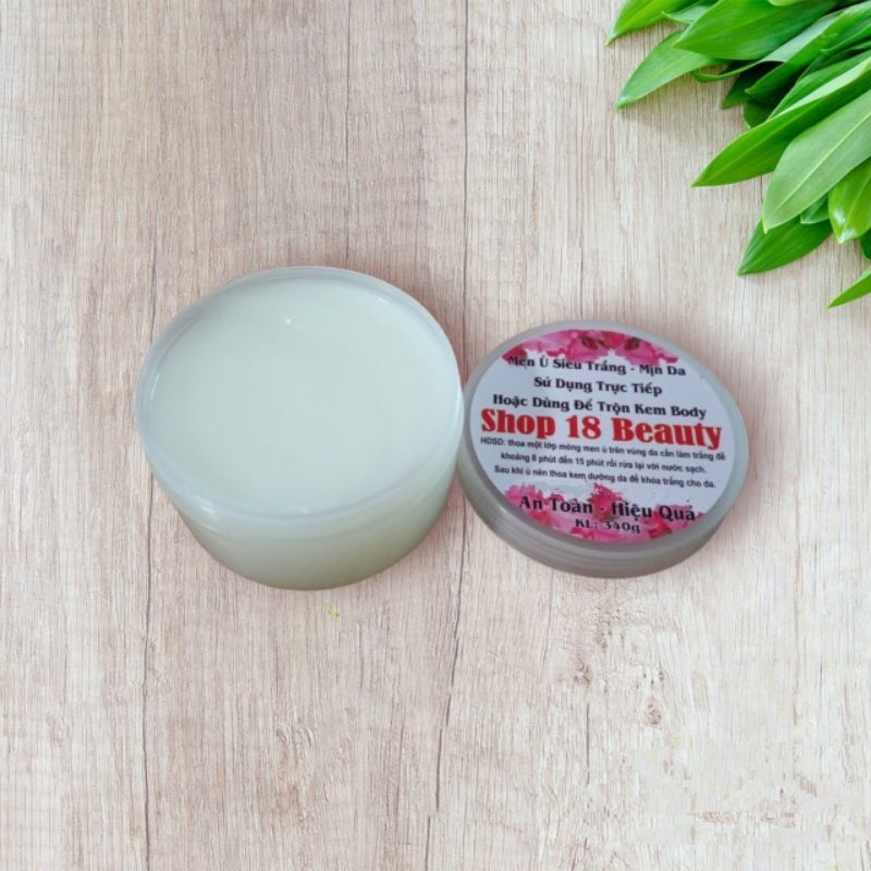 Men ủ siêu trắng - mịn da - khử thâm hủ 340g