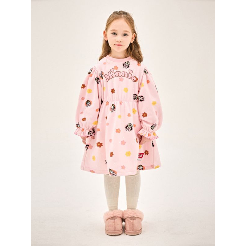 (100,110,120)- Đầm lót lông Jelispoon Minnie