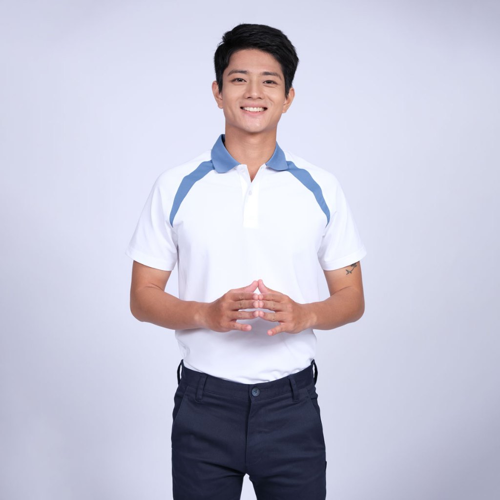 Áo Polo Nam Bluekite 094 - Sang Trọng, Vải Cá Sấu, Không Nhăn, Co Giãn, Form Chuẩn, Slim, Thể thao, Thoải mái