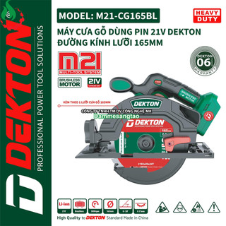 Máy cưa gỗ pin 21V Dekton M21-CG165BL đường kính đĩa 165mm