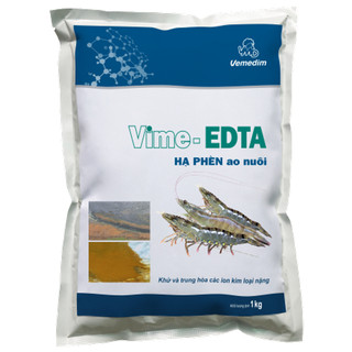 Hạ phèn vime edta tôm khử và trung hòa kim loại nặng,làm sạch nước ao