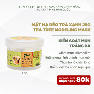 Mặt nạ dẻo trà xanh giảm viêm mụn, hút và kiềm dầu, sáng da, ngăn ngừa lão hóa Pime Tea Tree Modelling Mask 25g