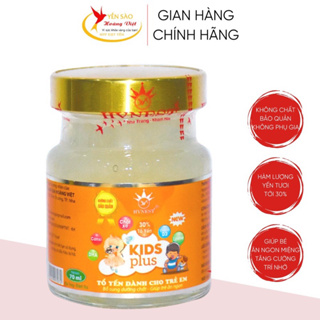 Yến Sào Kids Hoàng Việt 70ml, Yến Chưng Trẻ Em Kid Plus - Thơm Ngon
