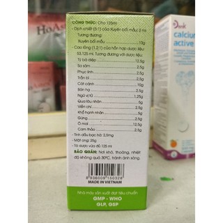 siro Ho Bảo Thanh chai 125ml