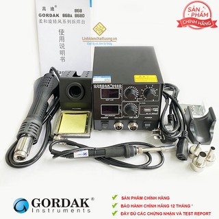 (Bảo hành 12 tháng) Trạm hàn khò GORDAK 868D điện tử đa năng chính hãng