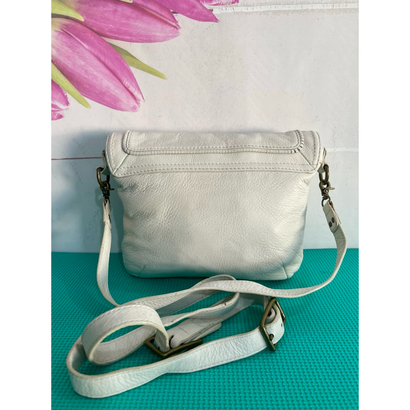 Túi si đeo chéo da thật hiệu 🍃Elliott Lucca🍃 của Mỹ, size 24