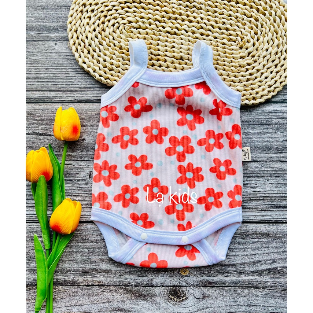 Body hai dây bản lớn cotton gân Hàn mềm mại [LK-073]