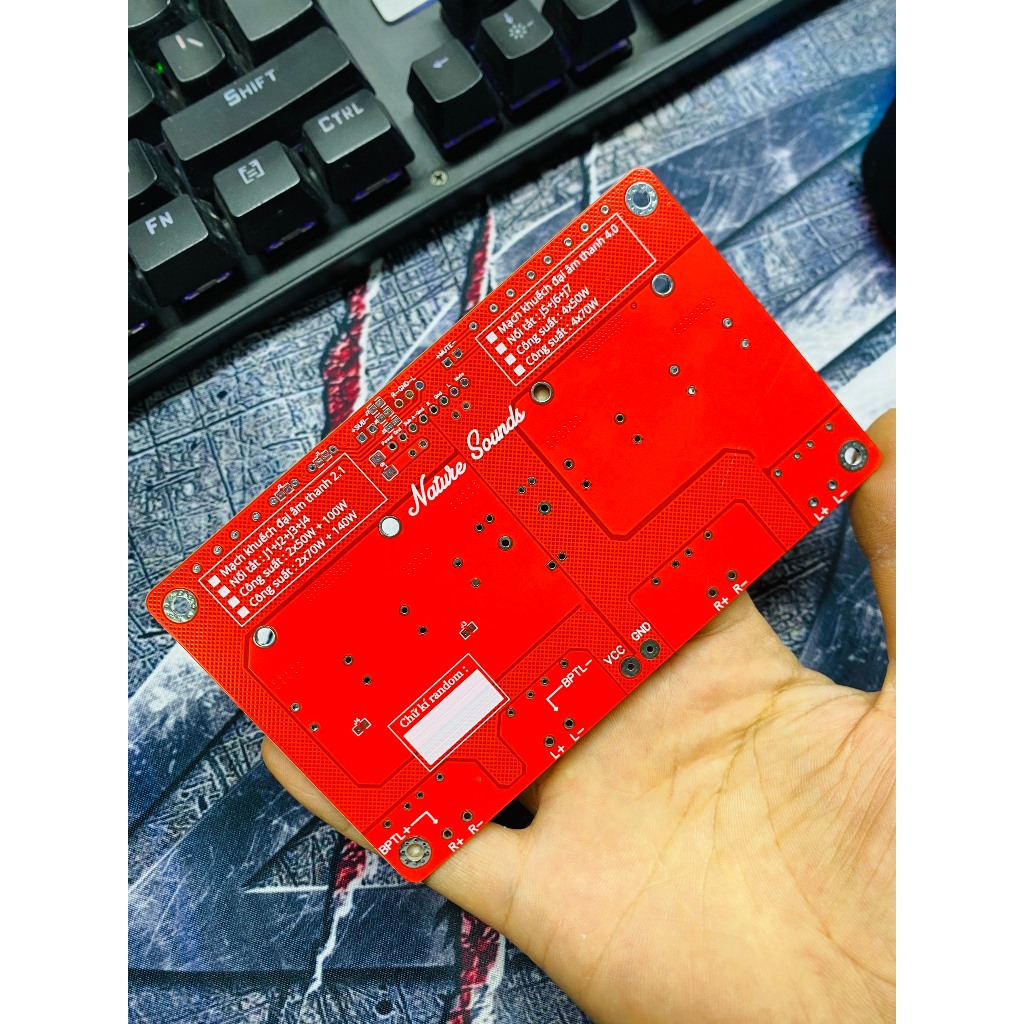 Mạch khuếch đại âm thanh đa năng Nature Sounds 2.1 và 4.0 - Chống bụp bằng Mute