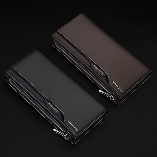 Ví dài cầm tay nam da bò chính hãng William POLO cao cấp ví đứng nam cầm tay full hộp đựng bóp nam da bò cao cấp