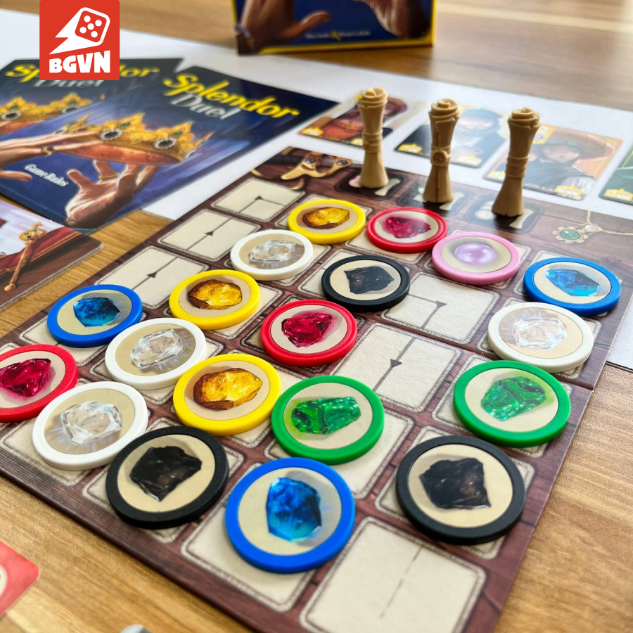 Splendor Duel - BoardGame 2 người từ vũ trụ game Splendor nổi tiếng toàn cầu