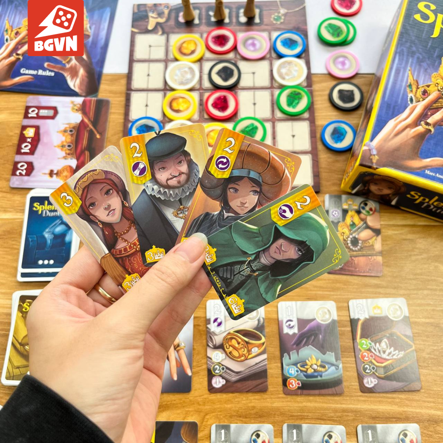 Splendor Duel - BoardGame 2 người từ vũ trụ game Splendor nổi tiếng toàn cầu