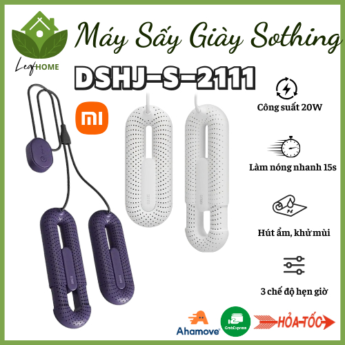 Máy Sấy Giày DSHJ-S-2111 Sothing_Máy sấy giày Xiaomi Youpin khử mùi hôi, hút ẩm có chức hẹn giờ mới, chống ố vàng giày