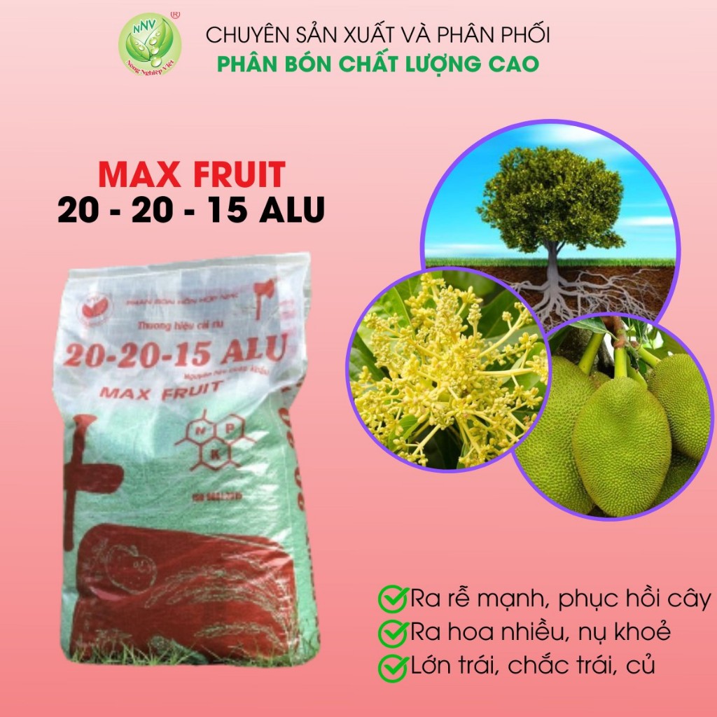 I.PHÂN BÓN MAX FRUIT 20-20-15 BAO 25KG