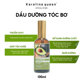 Dầu Dưỡng Tóc BƠ 100ml Bảo Vệ Và Nuôi Dưỡng Mái Tóc Bị Chẻ Ngọn, Hư Tổn, Khô Và Xơ Với Vitamin E Tự Nhiên Keratine Queen